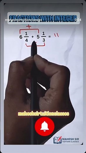 FRACTIONS WITH INTEGER 🤔💥💯 #shorts #maths
