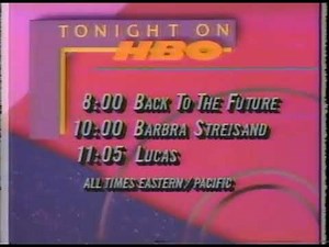 Tonight on HBO 1987 (Part 1)