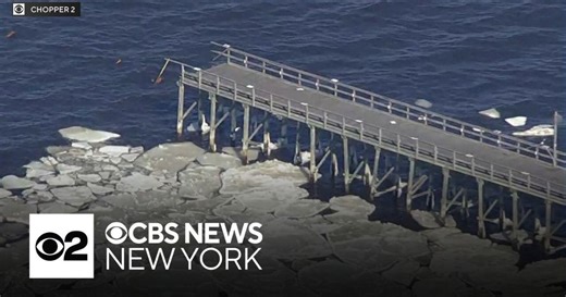 Keansburg Fishing Pier collapses into icy Raritan Bay