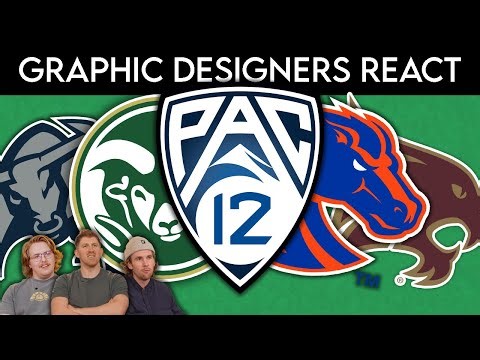 Graphic Designers React to PAC-12 College Logos