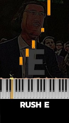 RUSH E Piano Easy Tutorial