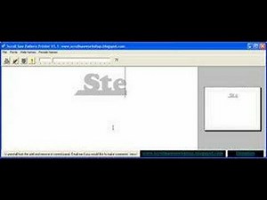 Demonstration of The Scroll Saw Pattern Printer V1.1