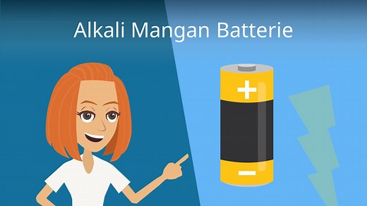Alkali Mangan Batterie • Aufbau und Reaktion