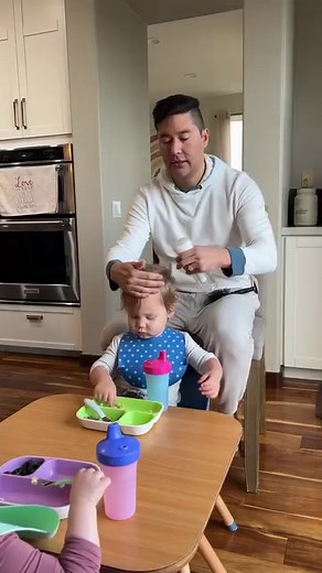 3.9M views · 110K reactions | Book your appointment today and use code FORK to receive a 10% discount, first time customers only #breakfast #salon #toddlerhairstyles #dadlife | At Home With Bryan | Facebook