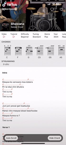 Bhawana: Nepali Rock Band's Guitar Chords