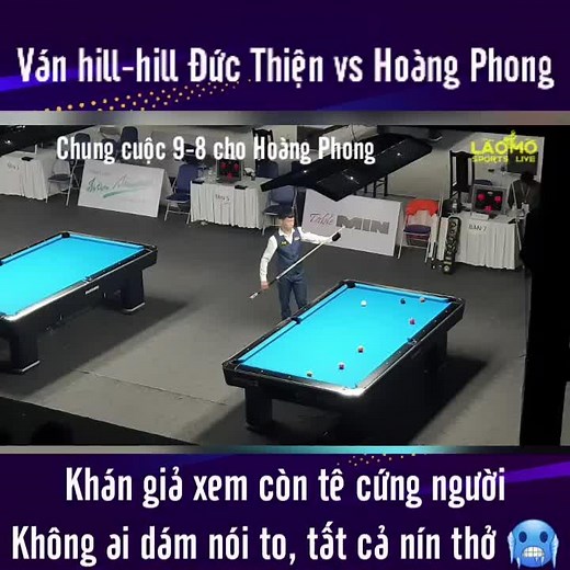Không khí tê đến nỗi cảm giác ai hắt xì 1 tiếng thôi là cũng giật mình vậy. #LaoMo #sportsLIVE #MINTable