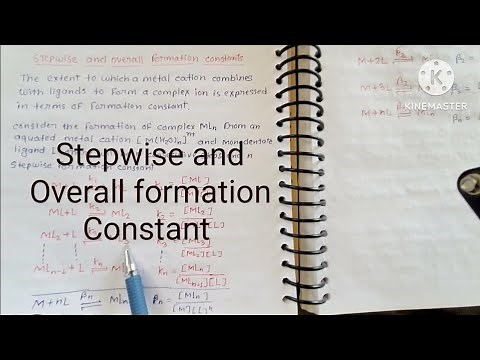 Stepwise and Overall formation constant