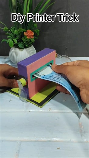 DIY Mini Printer Machine 😂 Paper Trick #youtubeshorts #shorts #diy #diyproject #miniprinter #printer
