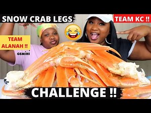 15 SNOW CRAB LEGS CHALLENGE !! SEAFOOD BOIL MUKBANG 먹방쇼