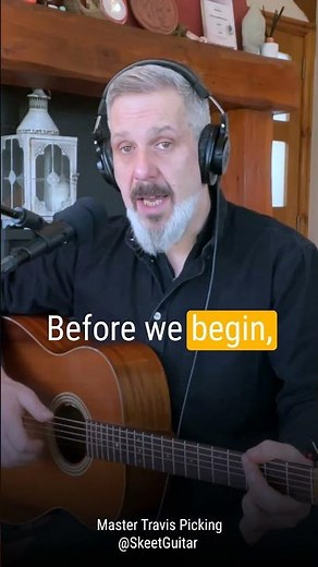 Master Travis Picking with This Proven Technique 🔥 #acousticguitar #shortvideo