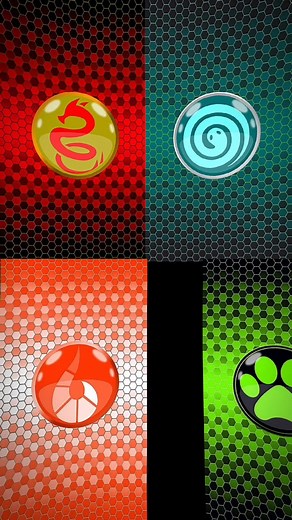 Animated Icons on Hexagonal Pattern Background