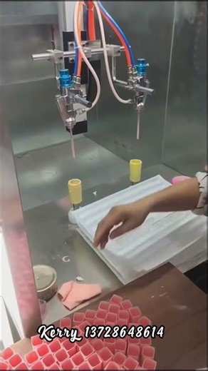 Semi Automatic Acrylic Cream Bottle Interior Spray Painting Machine