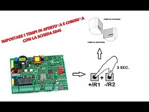 COME IMPOSTARE I TEMPI DI APERTURA E CHIUSURA FAAC E045