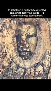 Face Inside a Tree?! Real or Illusion? 🤔