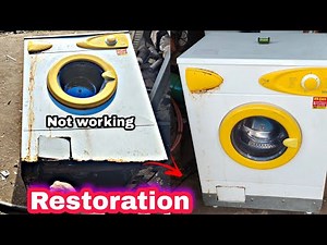 Restoration of rusty Front load washing machine‪@Mech969567‬