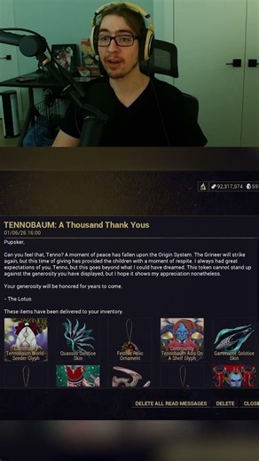 Free Warframe Loot On Login Today!