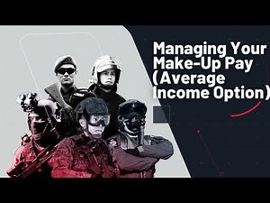 Managing Your Make-up Pay - Average Income Option (For Self-Employed)