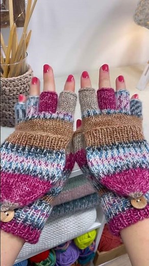 🧤 Kostenlose Strickanleitung: Handschuhe mit Fingerkappe stricken