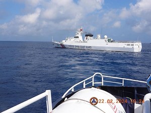 PCG: China jamming tracking signal of PH ships in WPS