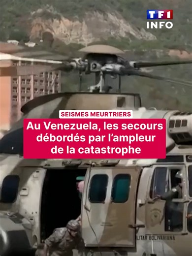 🔴 Au moins 1.430 m0rts et plus de 50 000 disparus : le bilan du double séisme au Venezuela continue de s'alourdir ce samedi alors que l'aide humanitaire internationale commence à parvenir. Les secousses de magnitude 7,2 et 7,5 qui ont frappé le nord du pays mercredi ont laissé un paysage de dévastation, avec d'innombrables immeubles effondrés, en particulier à La Guaira, ville côtière voisine de Caracas, où la population dénonce l'insuffisance des opérations de secours locales.