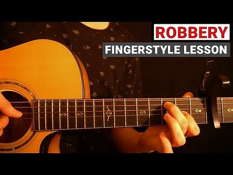 Juice Wrld - Robbery | Fingerstyle Guitar Lesson (Tutorial) How to Play