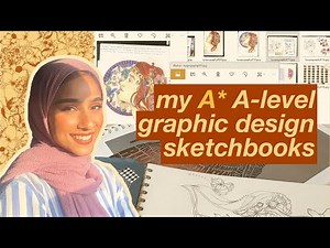 my A* graphic design sketchbooks: A-level