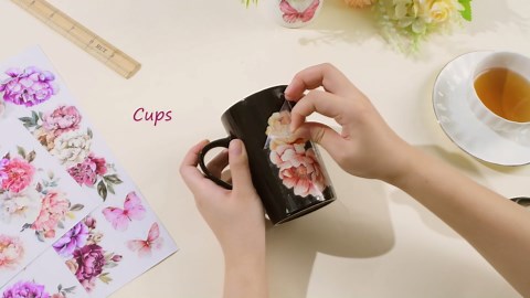 Peacoblue Rub on Transfer Sticker for Furniture Crafts Decor 6"x12" Flowers and Trucks, 3Pcs Waterproof UV DTF Transfer for Lingerie Chests Drawer Dresser Glass Porcelain Wood Plastic