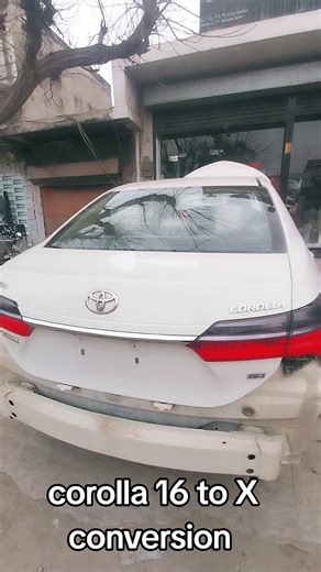 COROLLA 16 TO X CONVERSION genuine bumpers installed Available @paradisecarspk 🔰For Price & parts enquiry 🚦Watsapp: 03070077007 🌍Shop Location: 🏎 ParadiseCars Shop No 8-9 Paradise Market Sarwar Road , Jhelum cantt 🇵🇰 #conversion #upgrade #grande #toyota #corollalovers #corollafacelift #facelift #corollafacelift