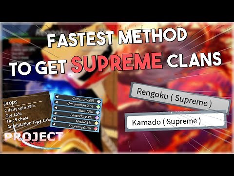 FASTEST METHOD TO GET SUPREME CLANS! [Project Slayers]
