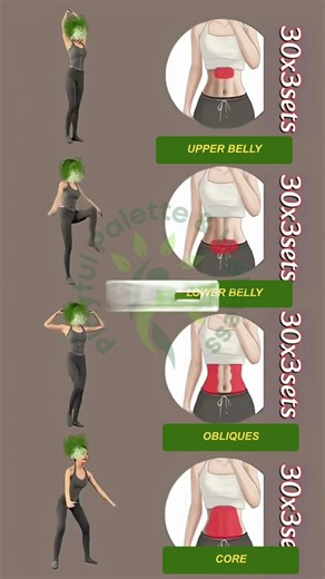 No Gym Needed | 4 Easy Slim Waist Workouts