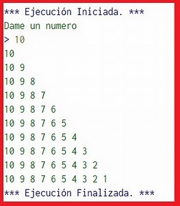 Piramide de numeros en pseint - ALGORITMODETAREA