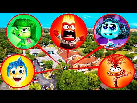 DRONE CATCHES ALL EMOTIONS of RILEY from INSIDE OUT 2 MOVIE !!