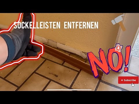 Removing baseboards and skirting boards - here's how it's done!