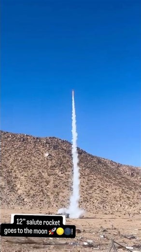 12”double 6lb engine salute shell rocket goes to the moon🌕 🚀 #rocket #pyrotechnics #space