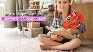 DolliBu Red Crab Plush Buddies Stuffed Animal, Cute Realistic Ocean Stuffed Animals for Girls, Boys, Adults Animal Gifts, Kids Nursery Decor for Newborn, Cuddly Soft Baby Plush Toys - 10 Inches