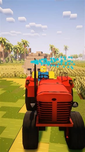 ขับรถไถ #minecraft #minecraftanimation #animation #shortvideo #memes #roblox #funny