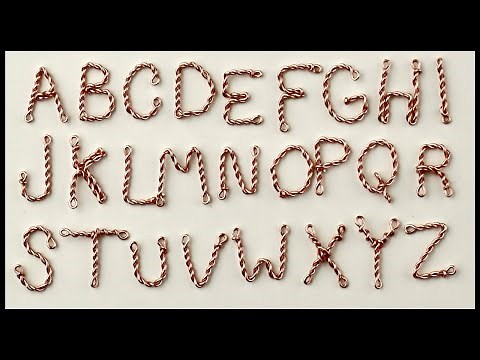 Twisted Wire Letter Alphabet Pendants DIY Tutorial