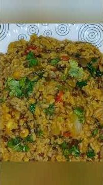 “Healthy + Tasty Kali Dal Khichadi 🔥 1 bowl kam padega!”#cooking #food
