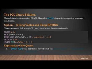How to Efficiently Get Parent ID from MySQL Based on Conditions
