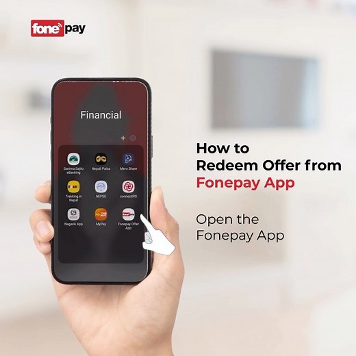 On every QR/Online payment you complete via Fonepay, you earn Fonepay Reward Points. Using these points, you can redeem frequent discounts and offers. Here’s how you can redeem offers from Fonepay App (http://onelink.to/tn3ze7)— #Fonepay #NagadChhodauFonepayGarau #FonepayApp | Fonepay
