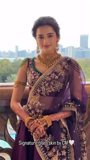 Chandani Malik on Instagram: "A vision of elegance ✨ Beauty blooming amidst the timeless luxury of emirates palace! @jencyparekh #makeupbychandanimalik #chandanimalikbride #beautymakeupartist #bridalmakeupartist #makeupartistindia"