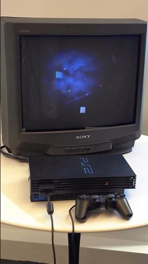 PS2 FAT (SCPH-39001) ASMR with God Of War Game + Sony Trinition CRT TV #retro #gaming #ps2 #shorts