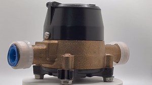 Neptune T-10 3/4" (5/8" x 3/4") Direct Read Bronze Meter w/ Couplings - Measuring in Gallons