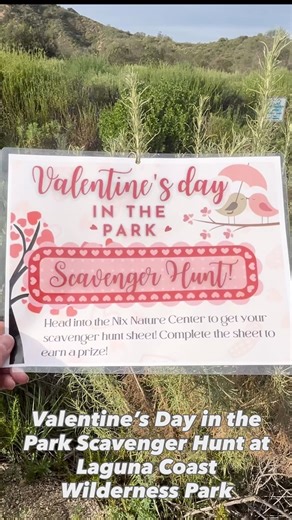 OC Parks on Instagram: "💖Love is in the air at Laguna Coast Wilderness Park! ✨Complete this self-guided scavenger hunt around the park and learn about the creative ways coyotes, birds, bobcats and more attract their mates. 💞Grab a free activity page at the Nix Nature Center and learn about nature’s perfect matches. ℹ️ The Nix Nature Center is open Monday – Friday 8 a.m. to 3:30 p.m. and Saturday – Sunday 9 a.m. to 2 p.m. #OCParks #ValentinesDay"