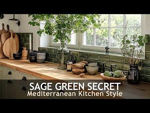 Unlock the Secret: Sage Green Backsplash That Transforms Rustic Mediterranean Kitchens