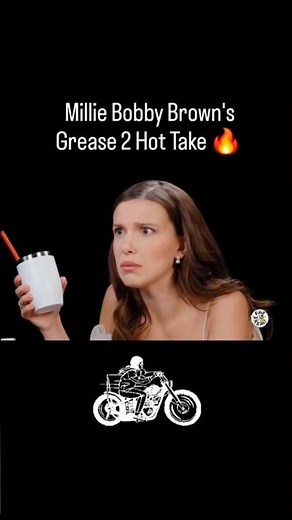 Millie Bobby Brown is a real one for this Grease 2 hot take! #hotones #coolrider #grease2