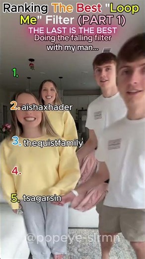 Ranking The Best Loop Me Filter Challenge Part 1 #tiktok #youtubeshorts #viral #loop #funny