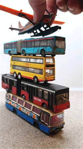 diecast model bus and airplane collection #diecast #bus #airplane #shorts