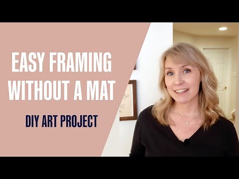 Easy Framing Without a Mat DIY Project | Sonja's Art Room