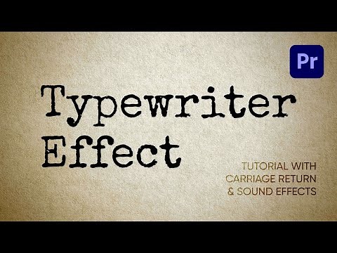 Typewriter Effect in Premiere Pro